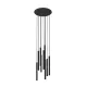 ZUMA LINE LE Lampa wisząca LOYA 9X5W 3000K CZARNY MATOWY