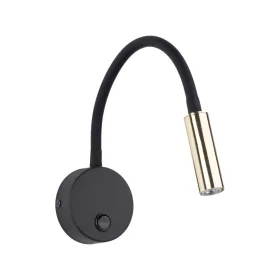 TK LAGOS LAMPKA ŚCIENNA 10039 1XG9 CZARNA/ZŁOTA