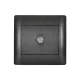 RHYME TV SOCKET METAL W KOLORZE GRAFITOWYM