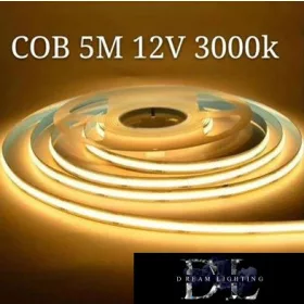   Taśma LED UNIVERSO COB 2835-120D 12V 9W-900lm/m 3000k IP20 5m 