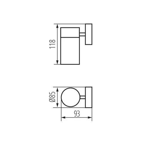 KANLUX DARSA EL-135L-UP lámpa GU10