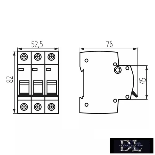 Wyłącznik miniaturowy KANLUX KMB6-C6/3