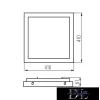 Lampa KANLUX TYBIA LED 38W-NW B