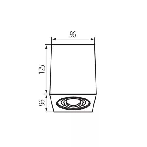 Lampa KANLUX GORD DLP 50-W GU10