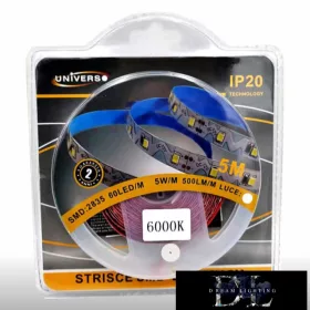   UNIVERSO Elastyczna taśma LED 12 V 2835-60D-5 W-450 lm/m 6500 K IP20 5 m