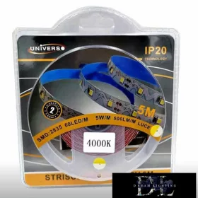   UNIVERSO Elastyczna taśma LED 12 V 2835-60D-5 W-500 lm/m 4000 K IP20 5 m