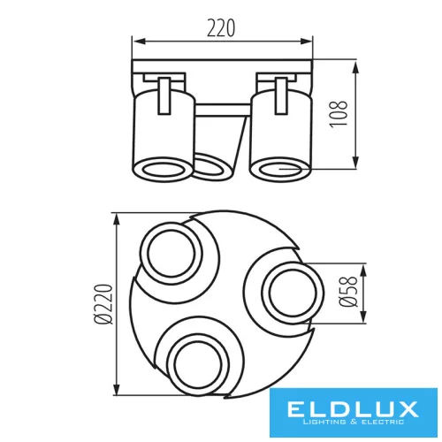 KANLUX LAURIN EL-3O B lampa GU10