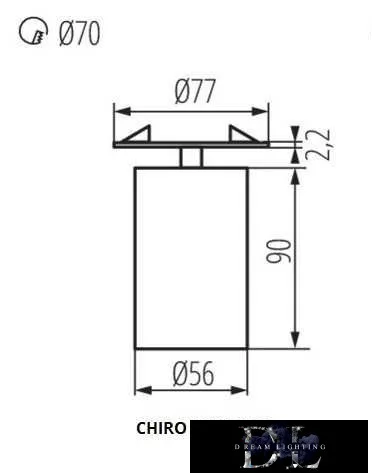Lampa KANLUX CHIRO GU10 DTO-W GU10