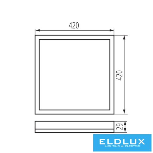 Lampa KANLUX AZPO LED 22W-NW-L-B