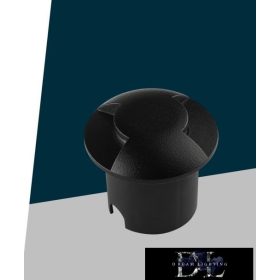   UNIVERSO Lampa LED z przełącznikiem nożnym 1 W 50 lm 4000 K 210° IP67 czarna Ø60x54 mm