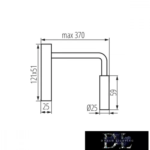 Lampa KANLUX TONIL II LED B 3,3W WW czarna