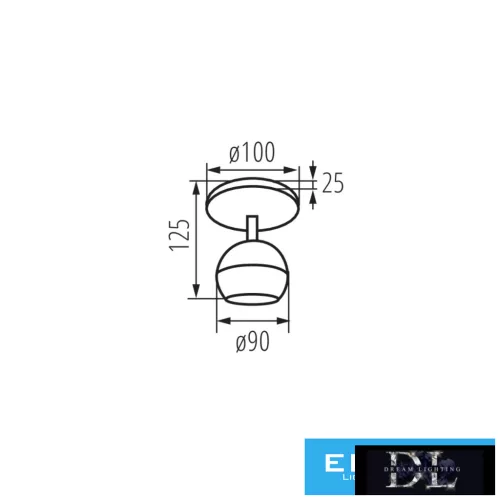 KANLUX GALOBA EL-1O B lampa SPOT