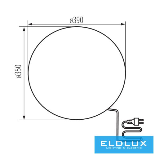 Lampa KANLUX STONO 390 N E27