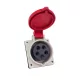 WTYCZKA PRZEMYSŁOWA DO MONTAŻU PODTŁUMACZOWEGO HT-415 16A IP44 3P+N+E 400V
