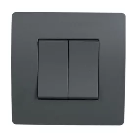 EL BASIC TG103 2 BUTTONS 1 WAY SWITH GRAPHITE-OLD