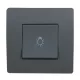 EL BASIC TG112A PUSH BUTTON SWITCH GRAPHITE-OLD