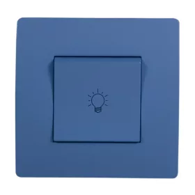EL BASIC TG112A PUSH LIGHT BUTTON SWITCH BLUE-OLD