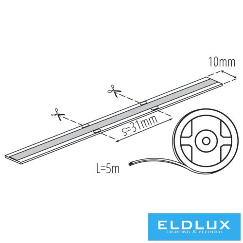 KANLUX LCOB 24 V 15 W/m RGB 15 W/m IP65 5 m