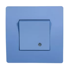 EL BASIC TG114 1 BUTTON 1 WAY SWITCH WITH LIGHT BL