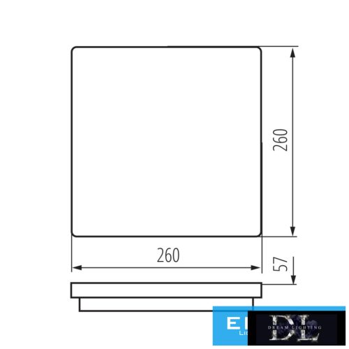 Lampa sufitowa LED KANLUX BENO 24-30W CCT-L-SEG IP65 5 lat