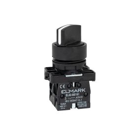 EKONOMICZNY PRZYCISK EL-ED25 NO+NC 2 POZYCJE CZARNY