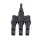 CZTEROKROTNE ZŁĄCZE 1500 V MC4 4-6 MM 3 ŻEŃSKIE/1 MĘSKIE