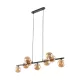 ŻYRANDOL TK LIGHTING ESTERA 4340 9XG9 BRĄZOWY