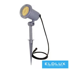   Lampa ogrodowa, którą można wbić w trawę 1xGU10 maks. 35 W IP44 D100x260 mm Szara
