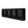 EL02-129 KRATKA DRZWIOWA 115x430MM, CZARNA