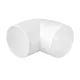 EL02-471 ŁUK PVC 90° DO OKRĄGŁYCH KANAŁÓW 90° D125MM