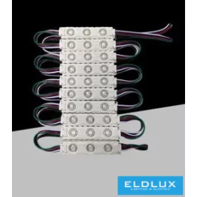   Moduł LED UNIVERSO 3xSMD-5050 DC:12V 1,5 W RGB 75 x 15 mm 20 szt./opakowanie