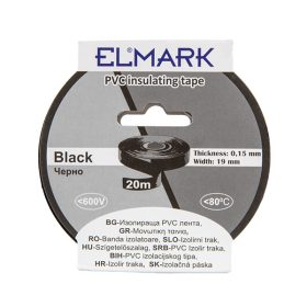 TAŚMA IZOLACYJNA 20 m x 19 mm CZARNA