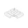CT4 ANGLE 90° FOR MESH CABLE TRAY H:50 T:4,0 W:200