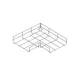 CT4 ANGLE 90° FOR MESH CABLE TRAY H:50 T:4,0 W:300