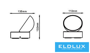 UNIVERSO Kinkiet zewnętrzny 12 W 720 lm CCT z przełącznikiem 110 x 135 x 135 mm IP54 szary 5 lat