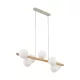 ŻYRANDOL TK LIGHTING ESTERA 5905 7XG9 BIAŁY/DREWNO