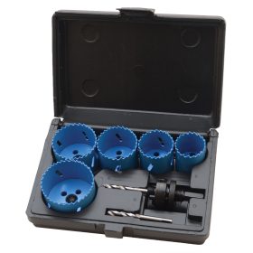 7-częściowy zestaw bi-metalowych otwornic