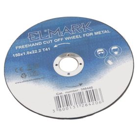 TARCZA DO CIĘCIA METALU Z WOLNEJ RĘKI 150x1,6x22,2 T41