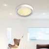 ELDLUX MILKY lampa sufitowa 32W+15W WW+NW biała/chromowana