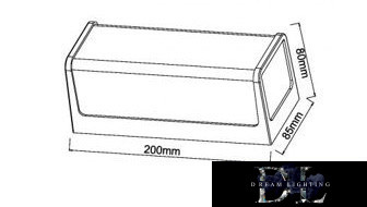UNIVERSO Kinkiet zewnętrzny 10 W 4000 K 950 lm IP65 biały 85 x 80 x 200 mm