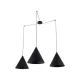 TK LIGHTING Lampa wisząca CONO 6629 3XE27 CZARNA