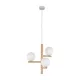 TK LIGHTING Lampa wisząca ESTERA 6799 3XG9 jasnobrązowa