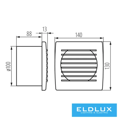 KANLUX EOL 100B  tradycyjny wentylator