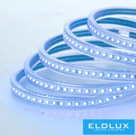 NAVIGATE LED szalag 230V 12mm 2835-180D kék IP65