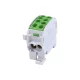 BLOK ZŁĄCZOWY DO SZYNY DIN 2X25MM2/2X35MM2, ZIELONY