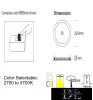 Wpuszczana lampa sufitowa z chipem OSRAM i czujnikiem ruchu 20 W  4000 K biała