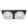 SA-045/2 SPOT LIGHT 2XGU5.3 KWADRATOWY CZARNY/BIAŁY