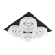 SA-045/4 SPOT LIGHT 4XGU5.3 KWADRATOWY CZARNY/BIAŁY