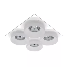   SA-045/4 OŚWIETLENIE PUNKTOWE 4XGU5.3 KWADRATOWE BIAŁE/BIAŁE