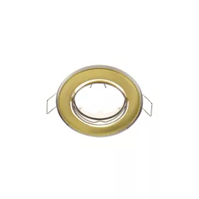   SA-91 REFLEKTOR ALUMINIOWA OBUDOWA SATYNOWE ZŁOTO/CHROM  12 V LAMPY MR16 